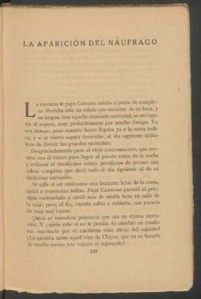 La aparición del náufrago