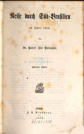 Reise durch Süd-Brasilien im Jahre 1858, 2