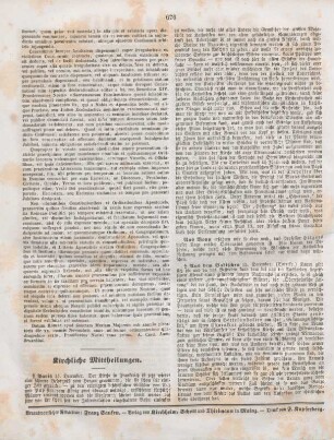 676 Kirchliche Mittheilungen
