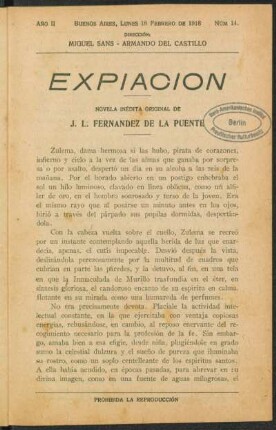 1918000214: Expiación : novela inédita original
