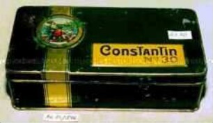 Blechdose für 100 Stück Zigaretten "ConsTanTin No. 30"