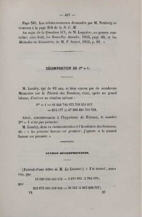 Décomposition de ...