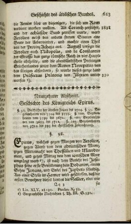Neunzehnter Abschnitt. Geschichte des Königreichs Epirus