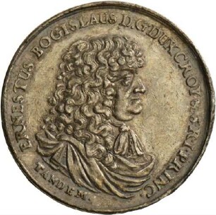 Medaille von Johann Höhn dem Jüngeren auf die Statthalterschaft des Ernst Bogislaw von Croy in Preußen und Pommern,1676