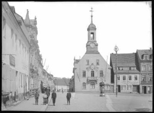 Wilsdruff. Markt und Rathaus