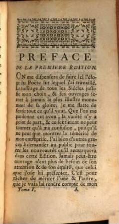 Les Poësies d'Horace, 1