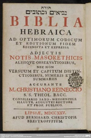 Biblia Hebraica