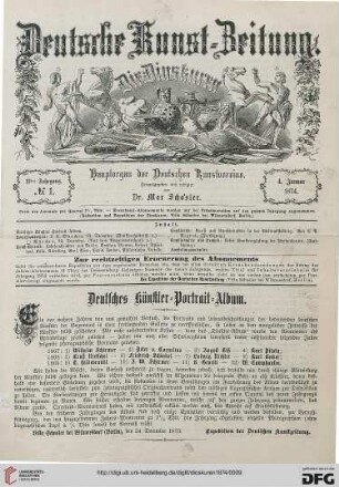 Nr. 1 (4. Januar 1874)