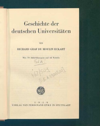 Geschichte der deutschen Universitäten