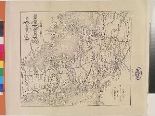 Eisenbahn-Karte von Schleswig-Holstein 1899-1900.