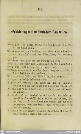 Erklärung waidmannischer Ausdrücke
