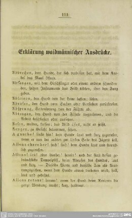 Erklärung waidmannischer Ausdrücke