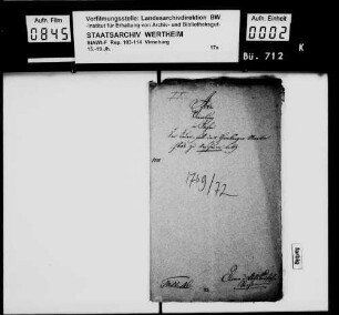 Wiederbesetzung verschiedener vakanter Heimbürgen-, Vogt- und Waldförsterstellen der Grafschaft Virneburg, auch Annahme des Entlassungsgesuchs des Virneburger Amtmanns Johann Peter von Frohn.