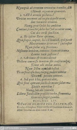 Psalmus LIV. Deus In Nomine Tuo Salvum, & c.