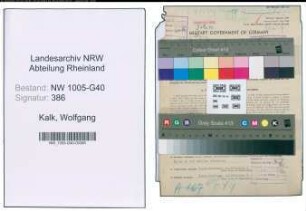 Entnazifizierung Wolfgang Kalk , geb. 04.11.1896 (Rechtsanwalt)