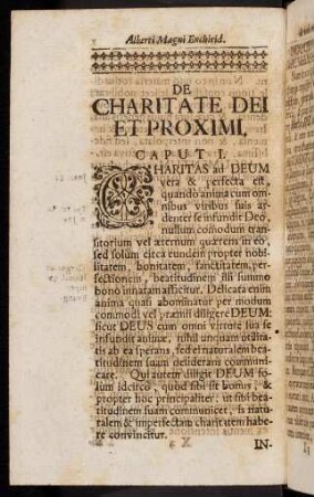 X2v-9, Caput I. De Charitate Dei Et Proximi. - Caput II. De Humilitate.
