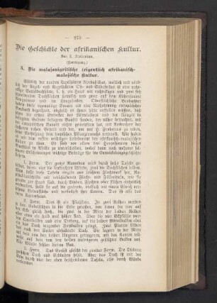 Die Geschichte der afrikanischen Kultur