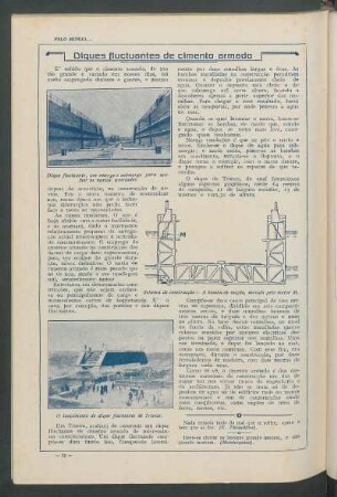 Diques flutuantes de cimento armado