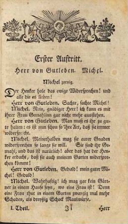 Die Widersprecherinn : Ein Lustspiel in einem Aufzuge