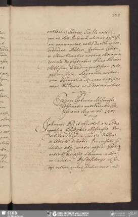 97. Episcopi Johannis Misnensis Confirmatio antecedentis Concessionis Regiæ ao. 1487.