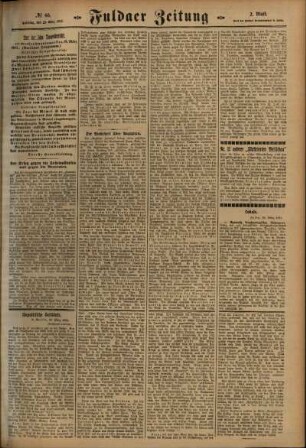 Zweite Ausgabe vom Samstag, den 20. März 1915.