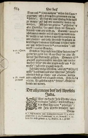 Der allgemeine brif deß Apostels Juda.