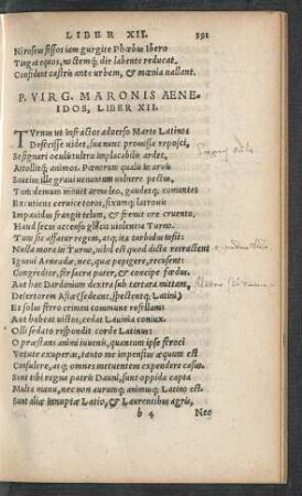 P. Virg. Maronis Aeneidos, Liber XII.