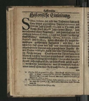Historische Einleitung.