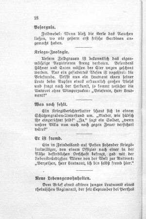 Er ist fremd.
