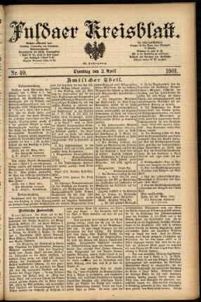 Ausgabe vom Dienstag, den 02. April 1901.