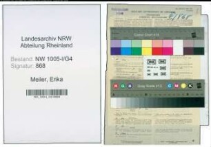 Entnazifizierung Erika Meiler , geb. 05.03.1921 (Postassistentin)