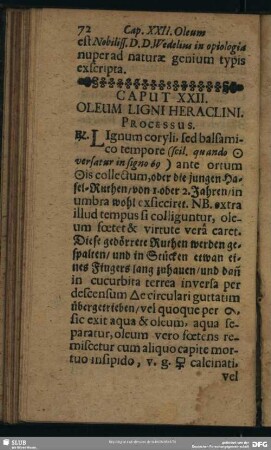 Caput XXII. Oleum Ligni Heraclini