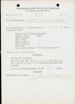 Kunz, Bernhard