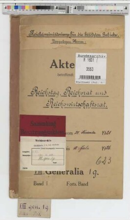 Reichstag, Reichsrat und Reichswirtschaftsrat
