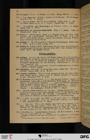 Orientalia (Nr. 1024-1226)