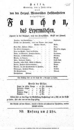 Fanchon, das Leyermädchen