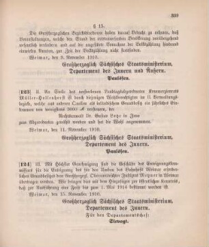 Nr. 123: Ministerialbekanntmachung, betreffend die Ersatzwahl eines Landtagsabgeordneten (Dr. Lotze, Jena)