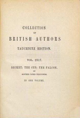 The poetical works of Alfred Tennyson, 11