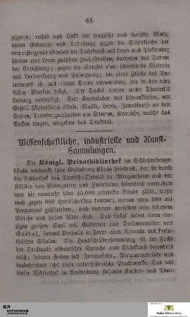 Wissenschaftliche, industrielle und Kunst-Sammlungen