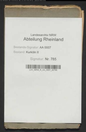 Kurfürstliche Verordnung gegen die Behinderungen der Anfahrt der Fähre an der Salzgasse