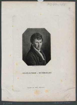 Bildnis des Naturforscher Alexander von Humboldt