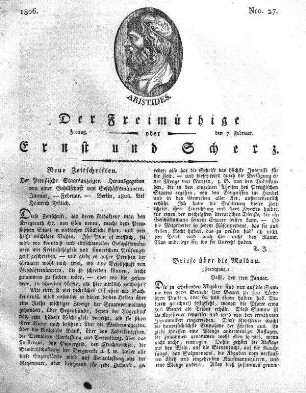 Nro. 27, Freitag den 7. Februar 1806