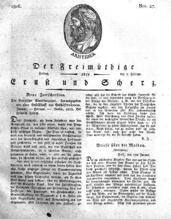 Nro. 27, Freitag den 7. Februar 1806