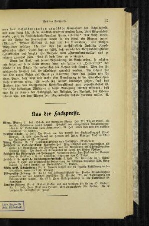Aus der Fachpresse