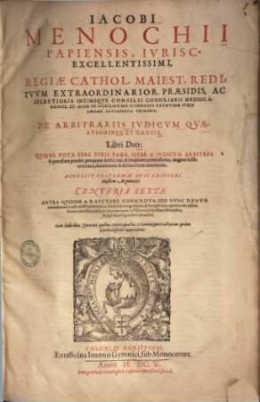 De arbitrariis iudicum quaestionibus et causis : libri duo