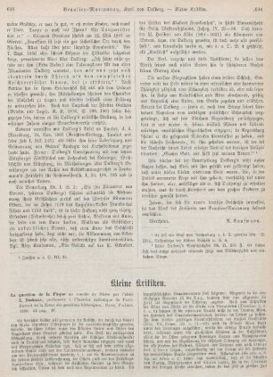 693-698 Kleine Kritiken