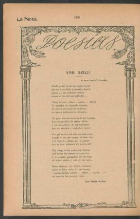 Poesías : Vae soli!