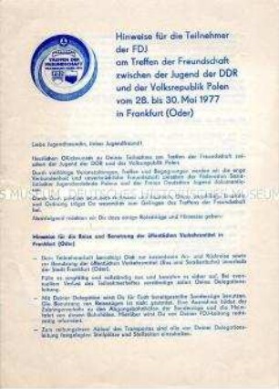 Merkblatt zum Arbeitsschutz beim Rundfunk der DDR