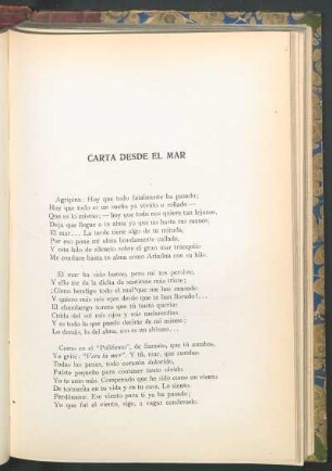 Carta desde el mar