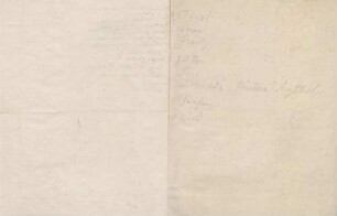Notizen von Karoline Luises Hand.